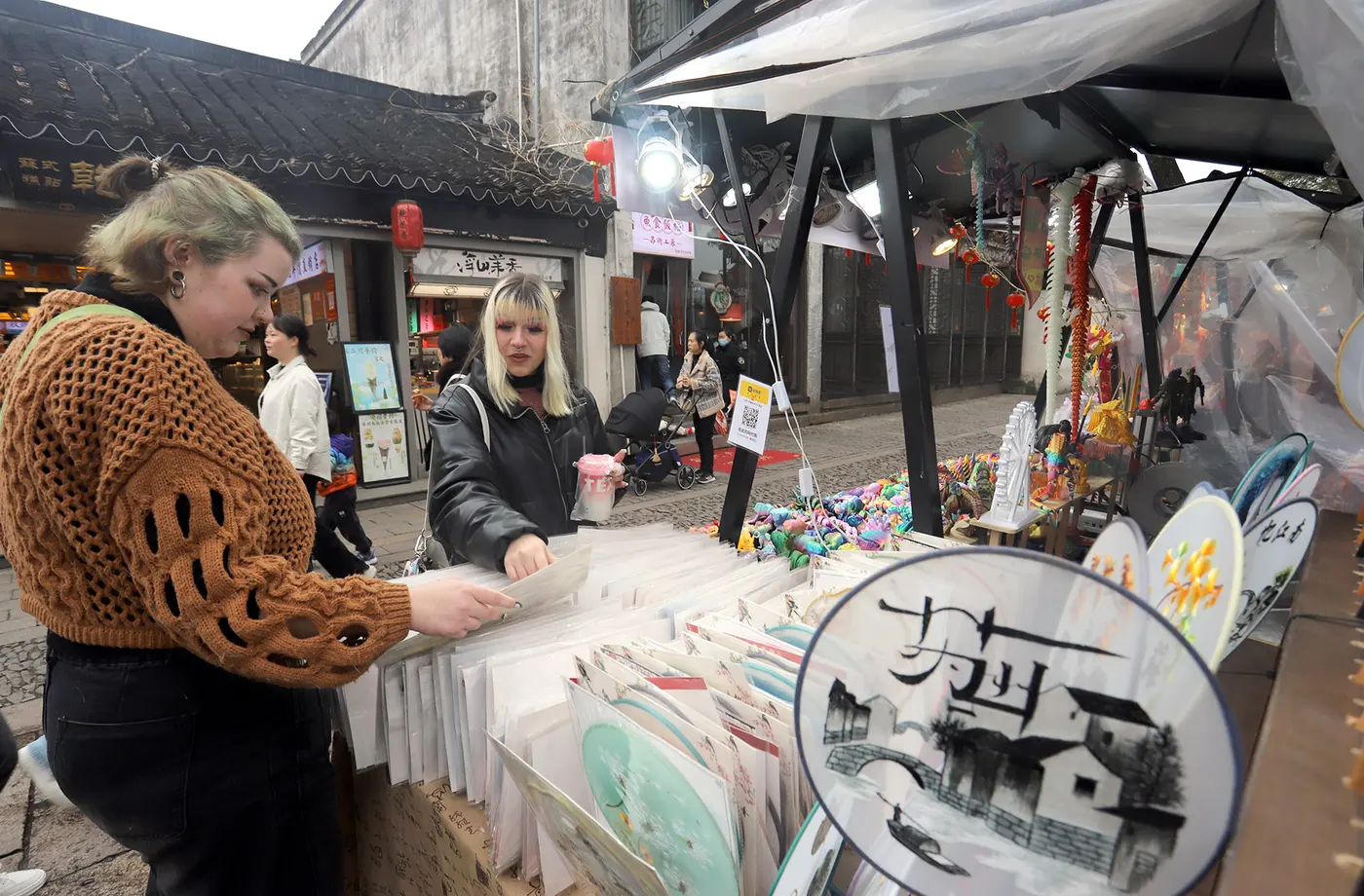 Old-town market morning
